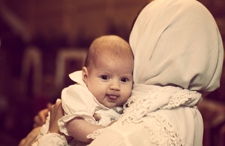 Кирочка и ангел-хранитель. Наши крестины.