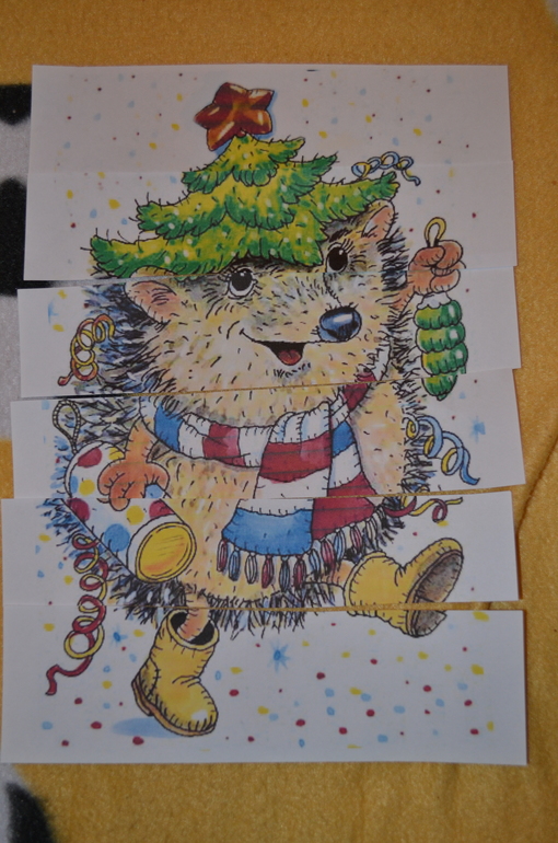 Предновогодние занимашки. Ежик и Белочка.