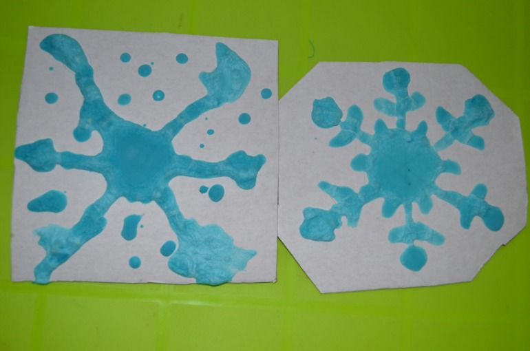 Предновогодние занимашки. Снежинки