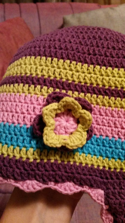 Моя первая теплая шапочка