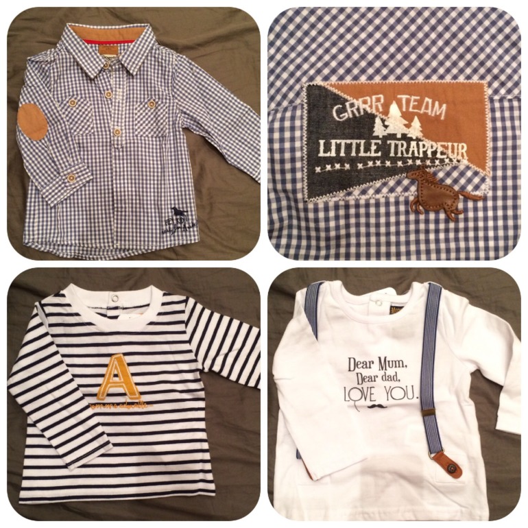 Пришла последняя посылка с приданым - одежда для сыночка)