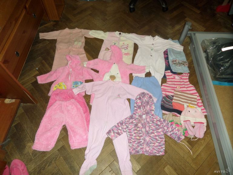 Пакет вещей на девочку от 0 до 9 месяцев
