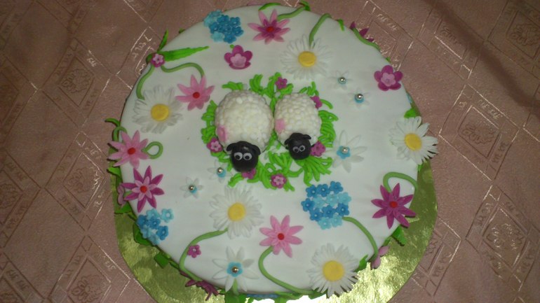 Торттик с овечками)
