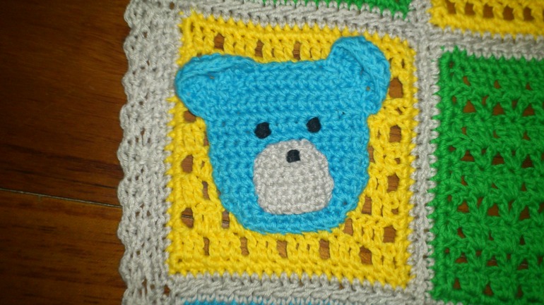 Плед с медвежатами