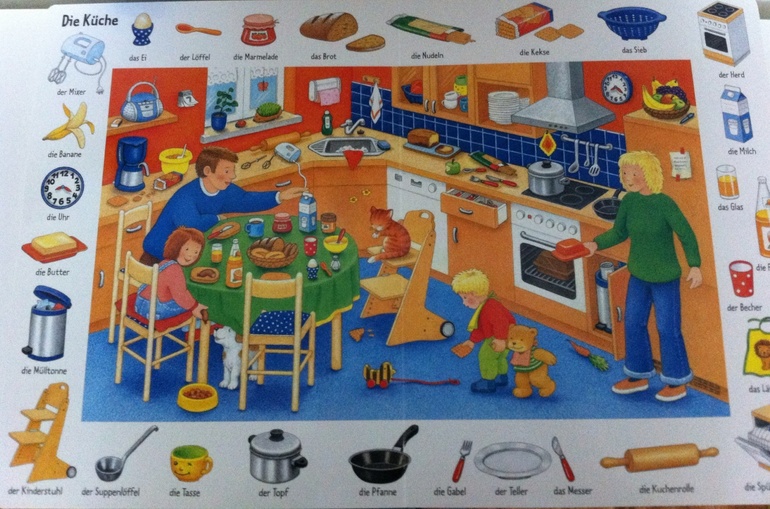 Книга для поиска(18мес+) на немецком