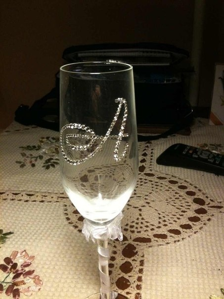 Инкрустация бокалов