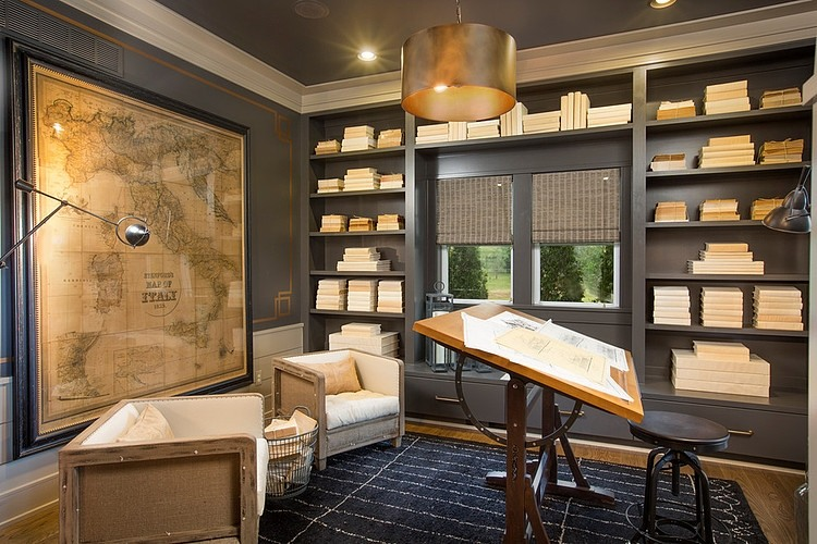 Очень уютный интерьер в стиле «искусства и ремесла».