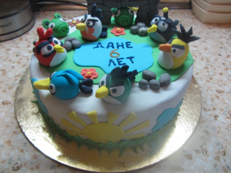 Мои первые мастичные тортики