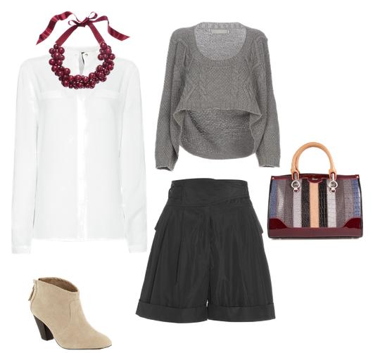 Варианты использования белой блузки