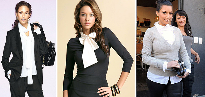 Варианты использования белой блузки