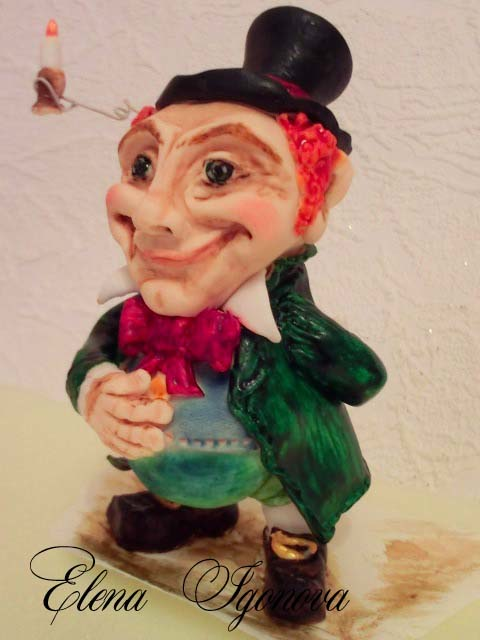 Сахарный гном Хранитель книг, пока живёт у меня:)