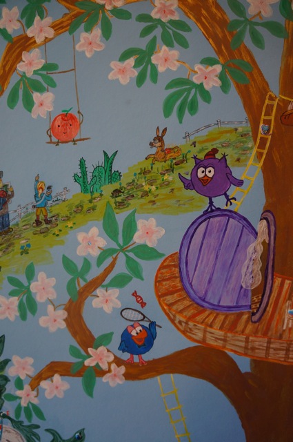 Стена в детской комнате