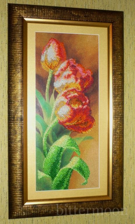 Первая моя вышитая работа бисером, производитель "Чарівна мить"