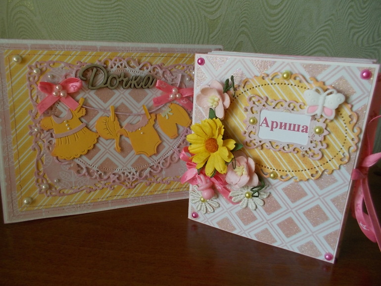 Комплект открытка на рождение+ коробочка для бирочки