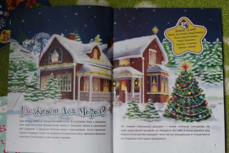 Новогодние книги с наклейками