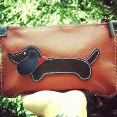 Кожаные кошельки-косметички)