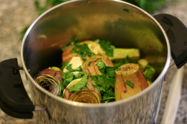 Гарнир: артишоки