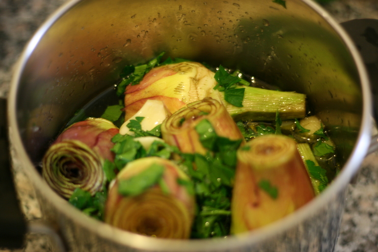 Гарнир: артишоки