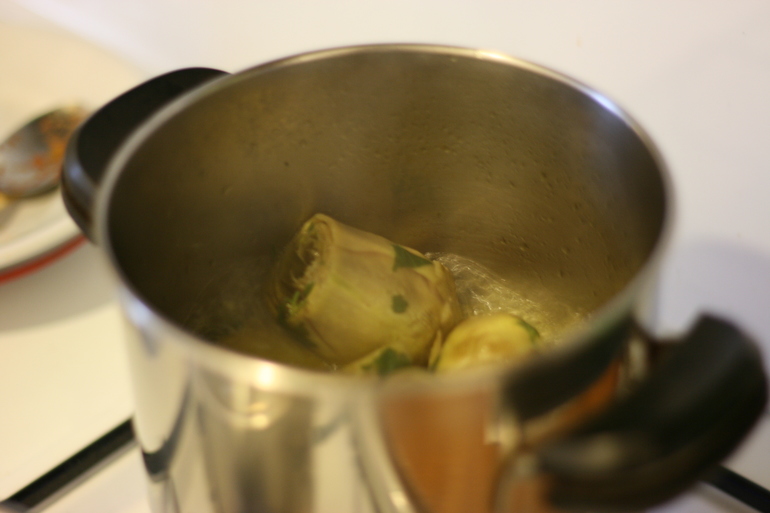 Гарнир: артишоки