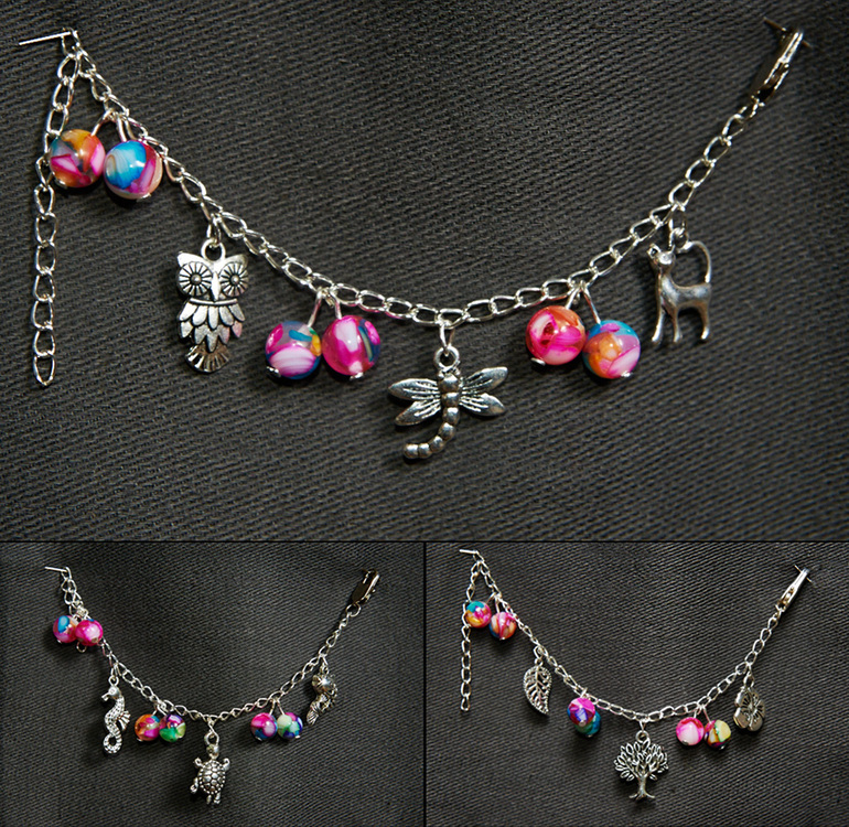 Сделала детские браслетики для тройняшек