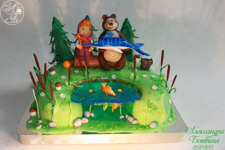 Маша с Мишей на рыбалке!