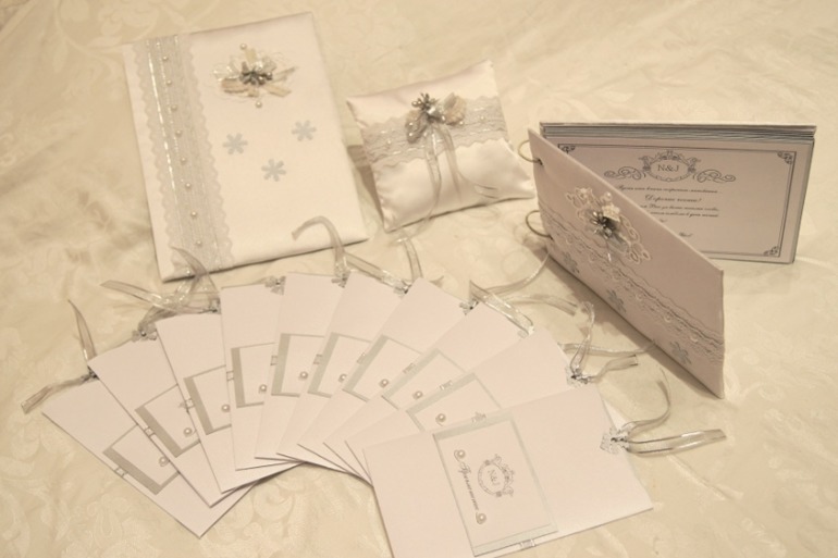 Набор свадебных аксессуаров , для зимней свадьбы!