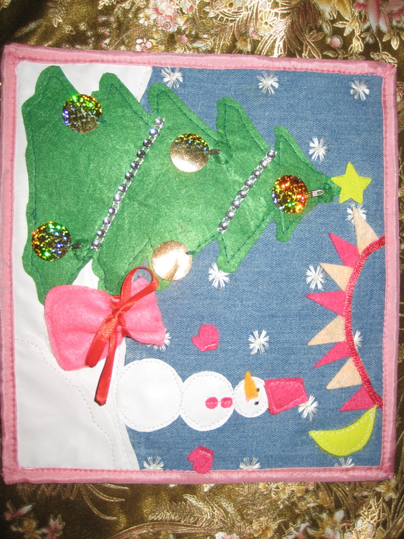 Первая книжка развивашка из фетра