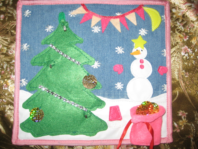 Первая книжка развивашка из фетра