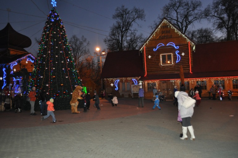 ДР Деда Мороза, его резиденция в Кузьминском парке.