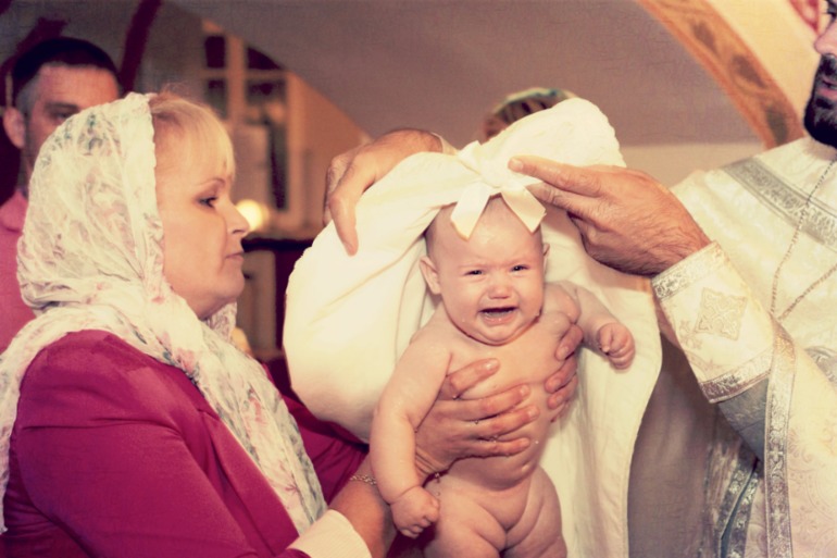 Крещение Виктории!
