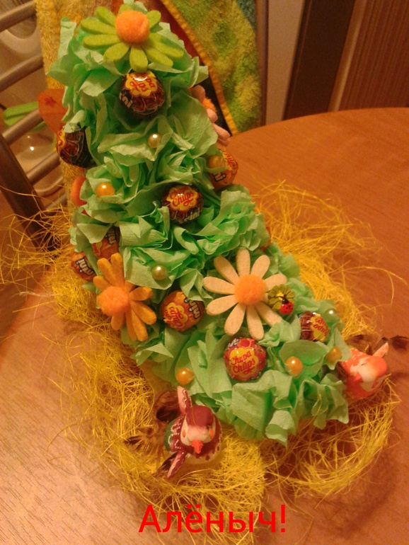 Пристроила чупики)