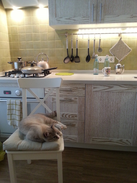 Снова приглашаю на кухню) Теперь доделанную. Осторожно, много фото!