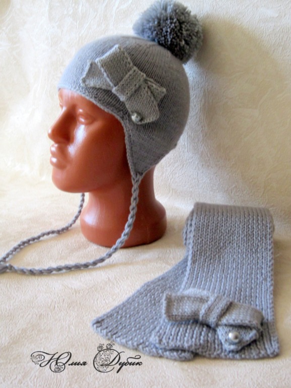 Немного спицами....