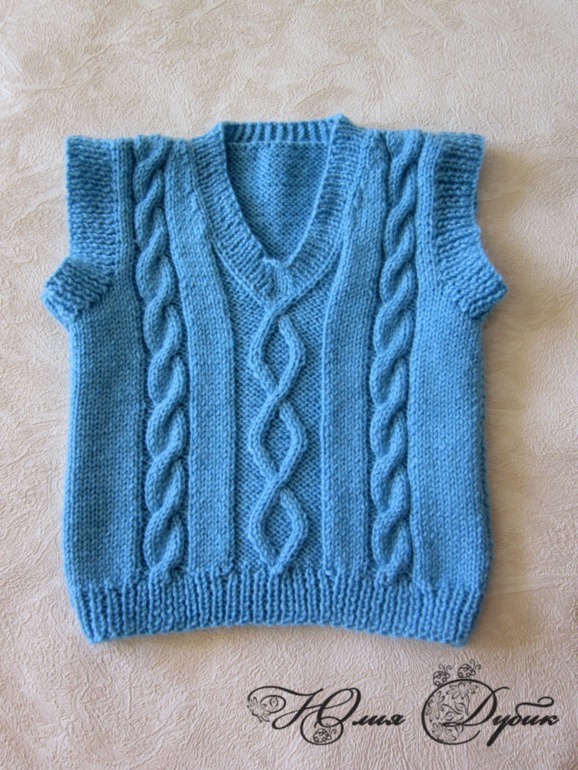 Немного спицами....