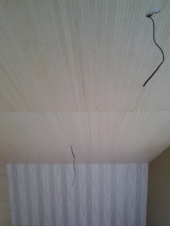 освещение к бамбуковому потолку