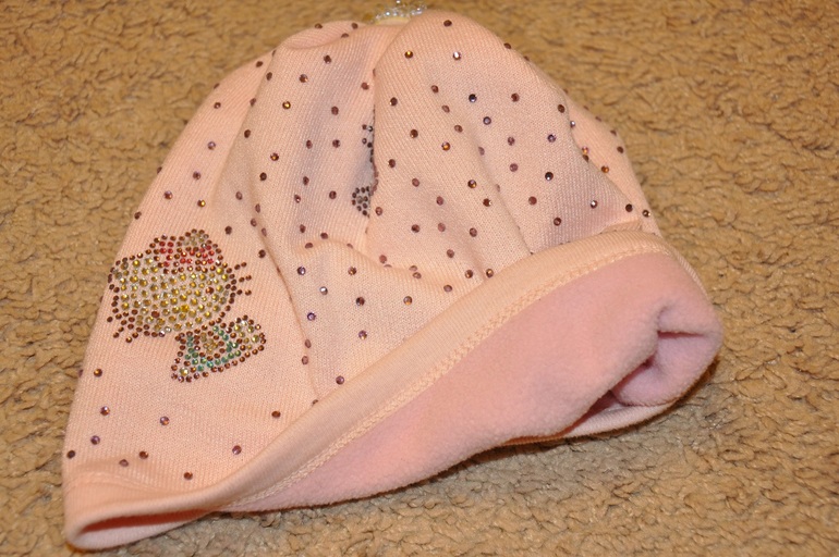 Шапка с Китти на флисе! НОВАЯ