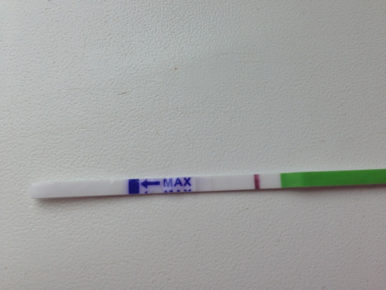 Вот тест на беременность посмотрите ))