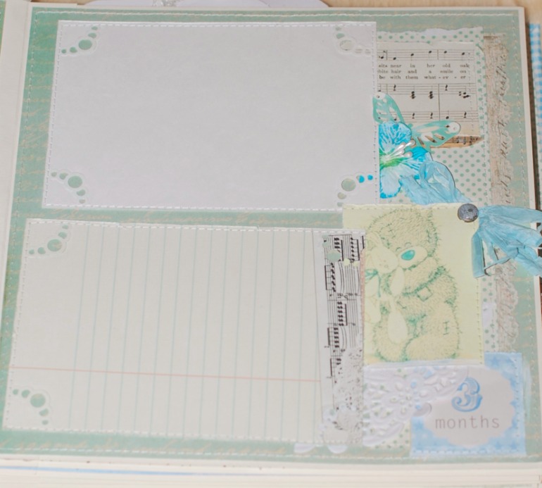 Большой и нежный альбом для мальчика на первый год.