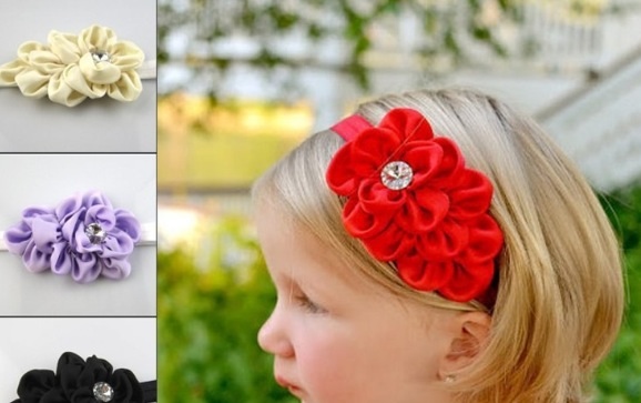 Атласные повязочки, цена 75 руб!