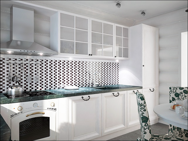 Обалденный белый деревянный дом:)