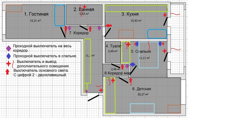 Схема темнителя света