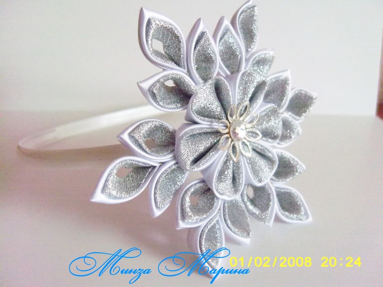 Ободок снежинка