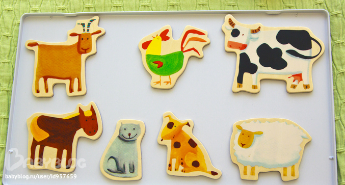 Пристрою DJECO Деревянные магниты Ферма 1000 руб.