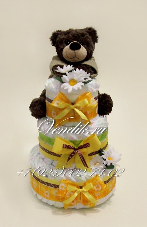 Мой новый торт из памперсов