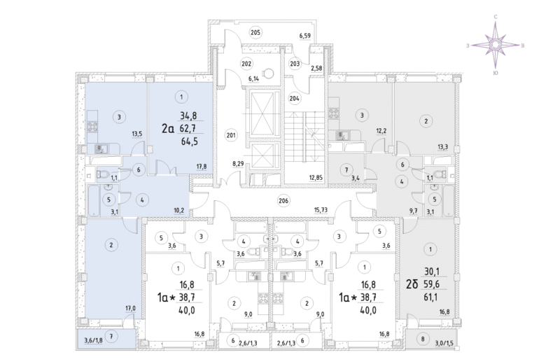 какую планировку выбрать 2 комнатной? двое разнополых детей и мама с папой.