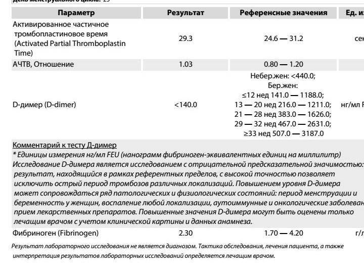 Клексан после переноса эмбрионов