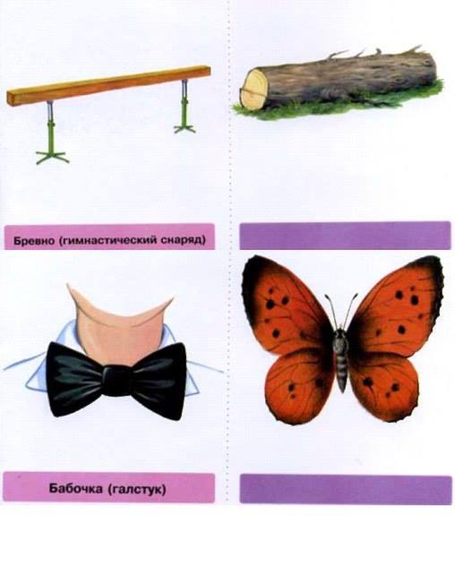 Многозначные слова картинки для детей