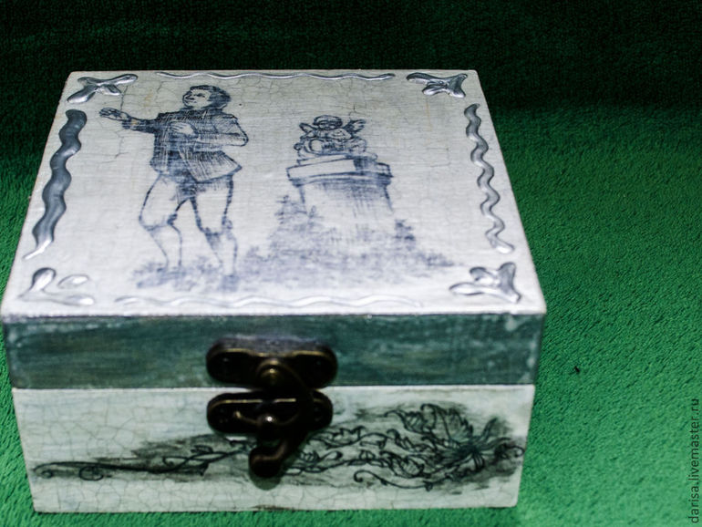 Французский черное белый прованс - шкатулка