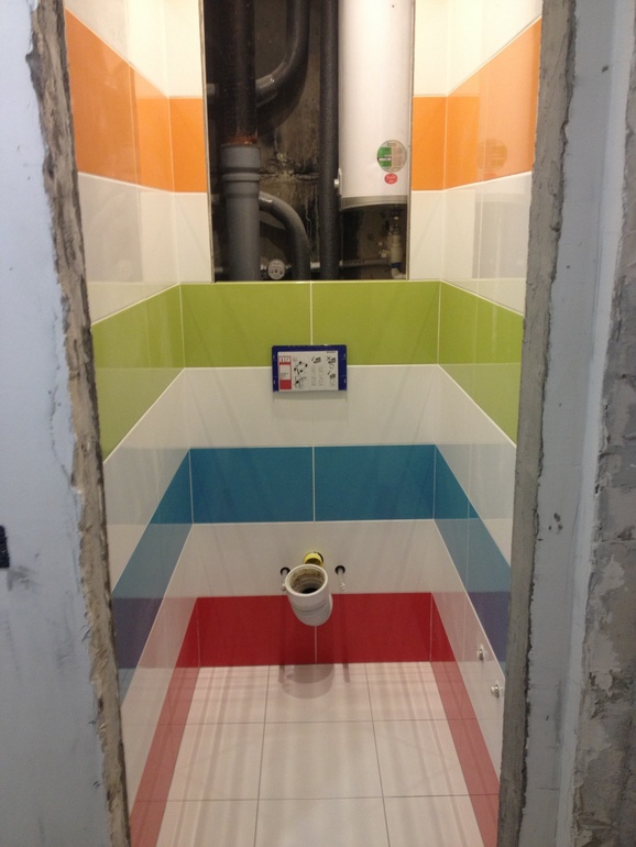 Ремонт в ванной и туалете подходит к концу )))