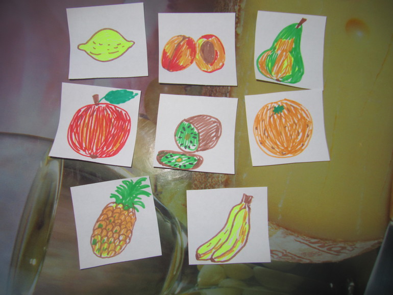 Игра фрукты - овощи своими руками